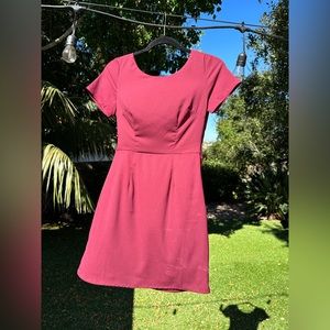 Maroon mini dress